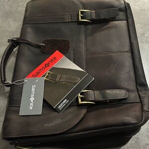 Samsonite Brown Leather Men's Bag